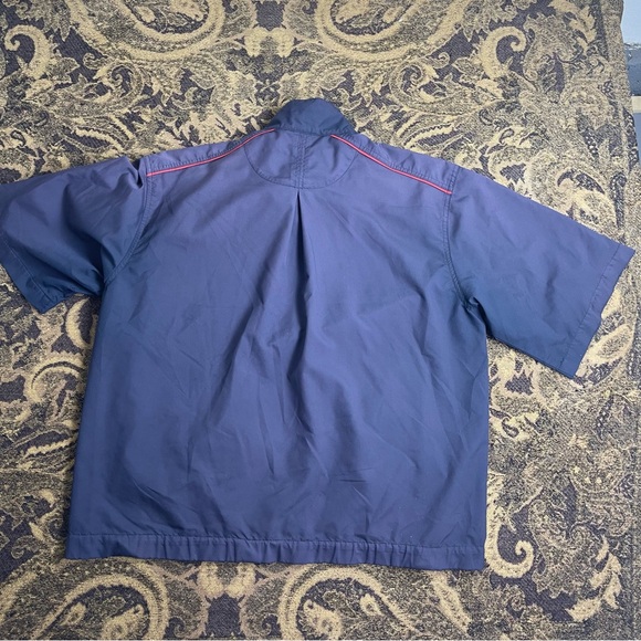 Nike‎ Golf 1/4 Zip Mens Large Red Navy Short Sleeve Windbreaker Faded - Picture 8 of 8